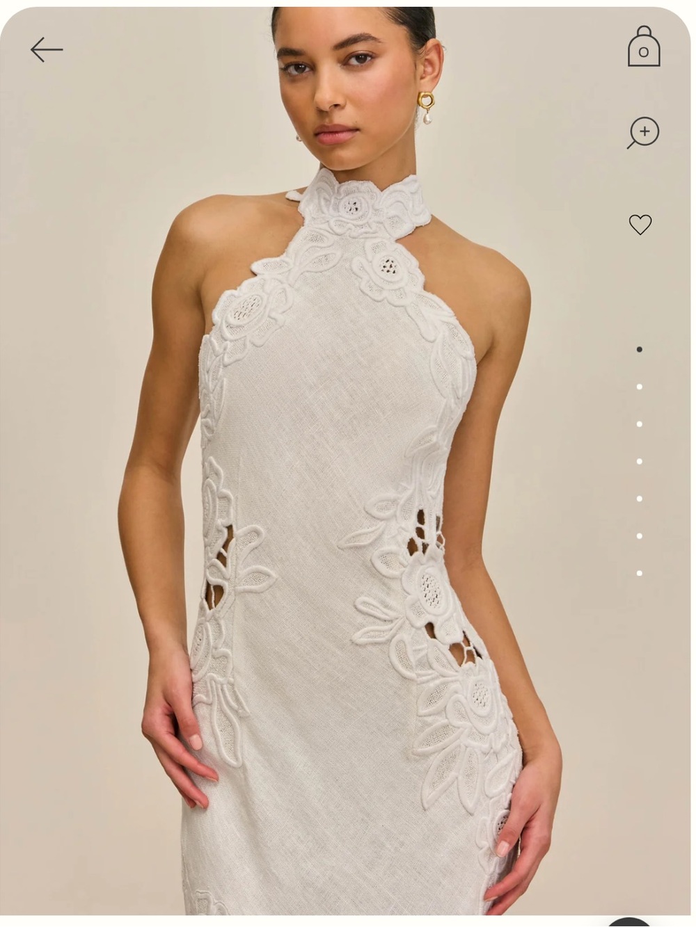 Cult Gaia White Tamara Gown - Picture 2 of 10